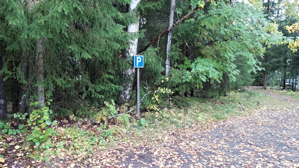 Håvrahällan, parkeringsplats