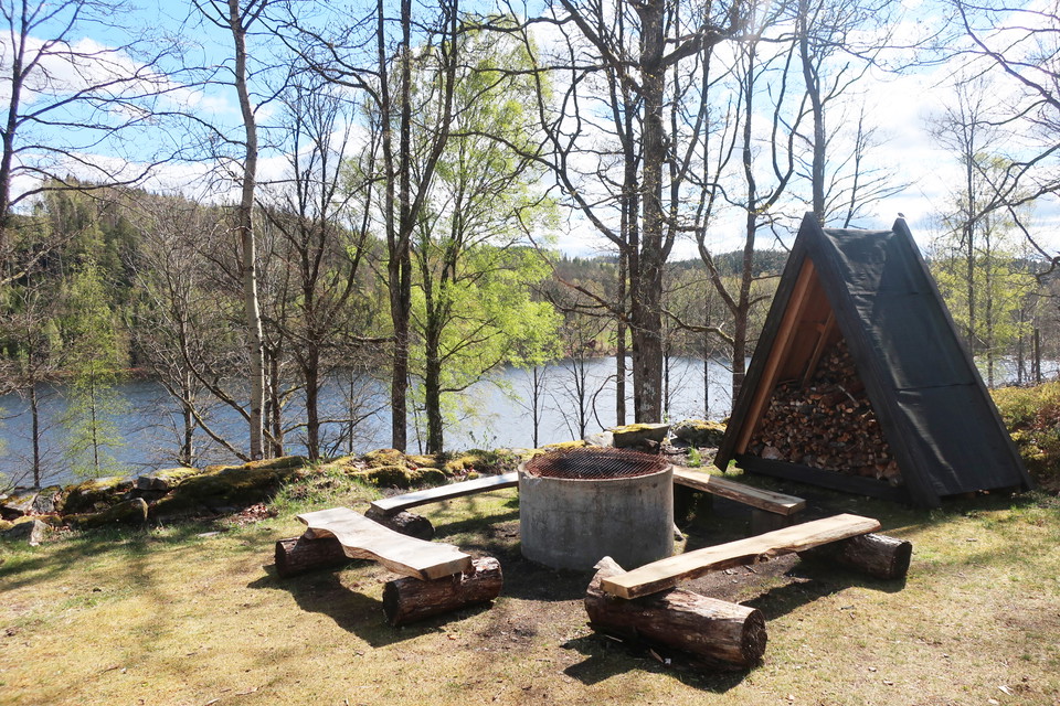 Härlig grillplats på höjden av Agnbäck