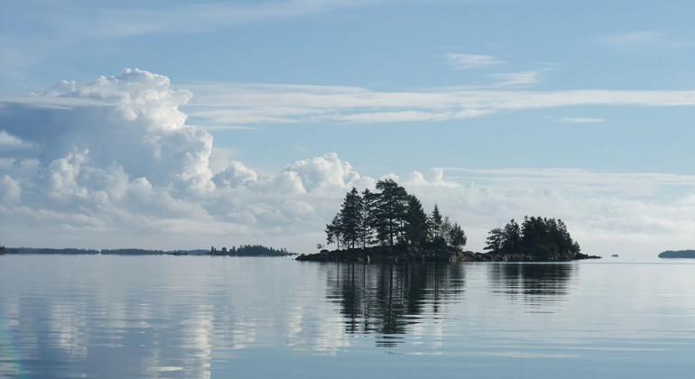 Utsikt över Axmar naturreservat.