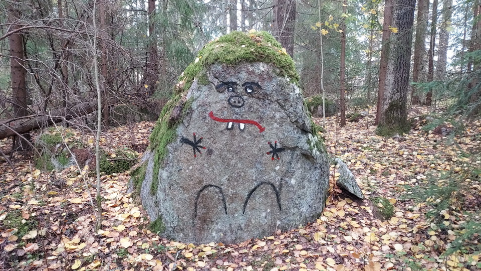 Sannaleden går genom en gammelskog som även är en Mulleskog. 