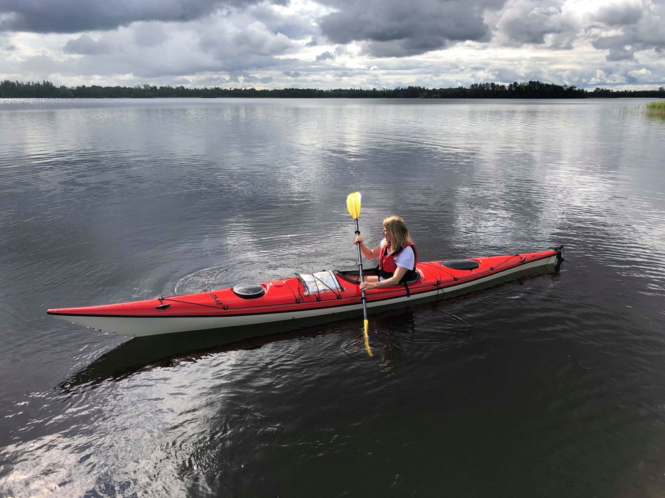 Paddling i sjön Bolmen