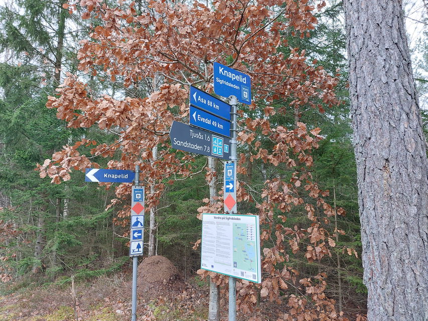 400 meter från ledentré Knapelid