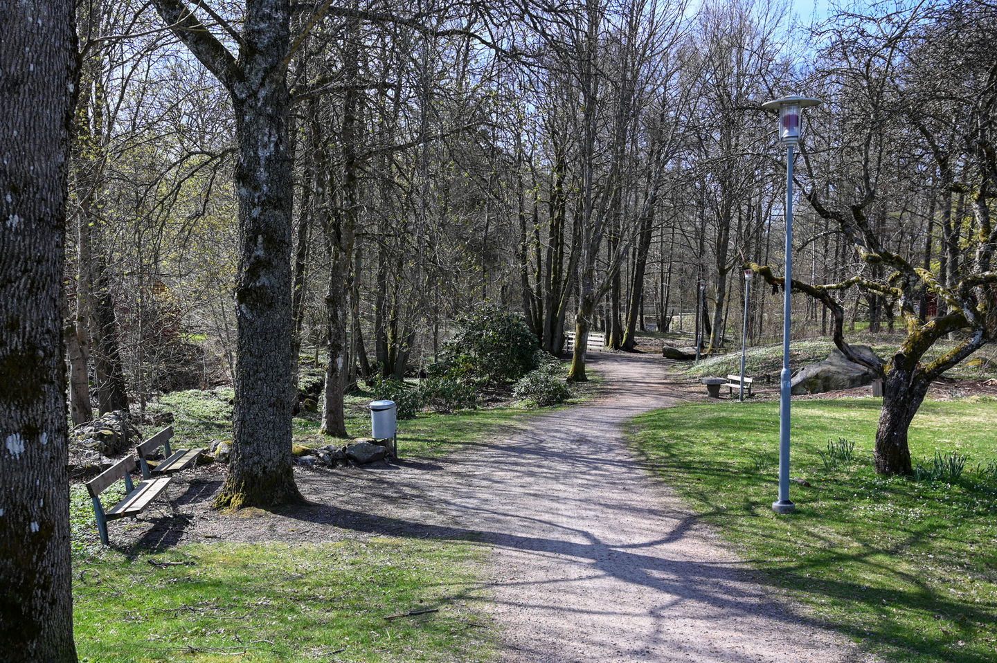 gångstig genom parken