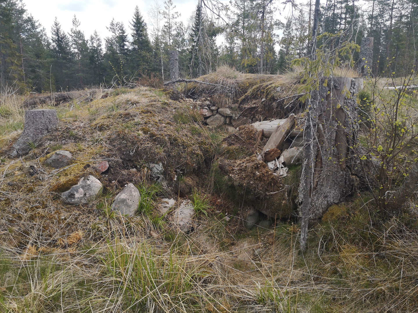 rester av jordkällare