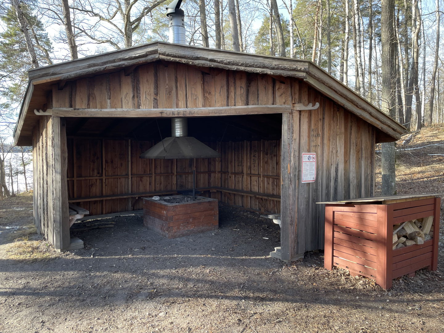 Rastvindskydd vid Jaktstugeudden. 