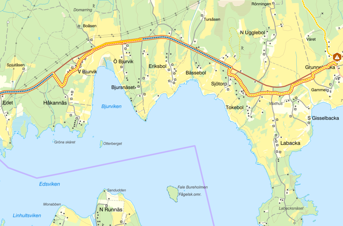 Vägarbete Rudskoga