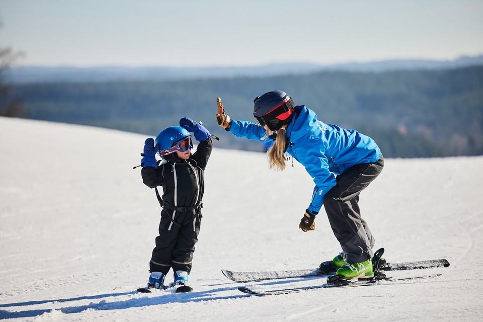 Skidåkning på Isaberg