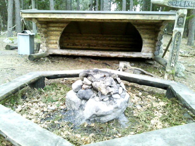 Södergarns vindskydd. Foto Lidingö stad