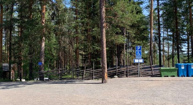 Parkeringen för bilar med särskilt tillstånd