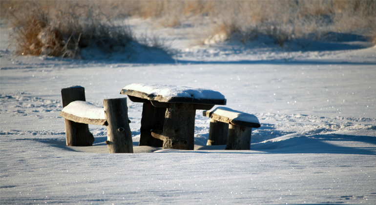 Vy från Sandängesstranden.