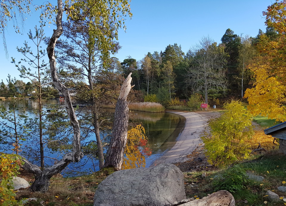 Utsikt över Sticklingebadet