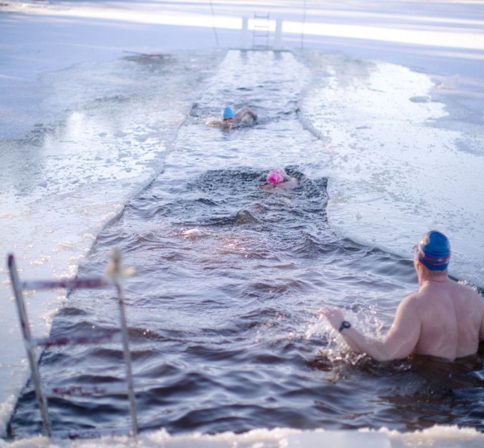 Vinterbad i Kristinehamn
