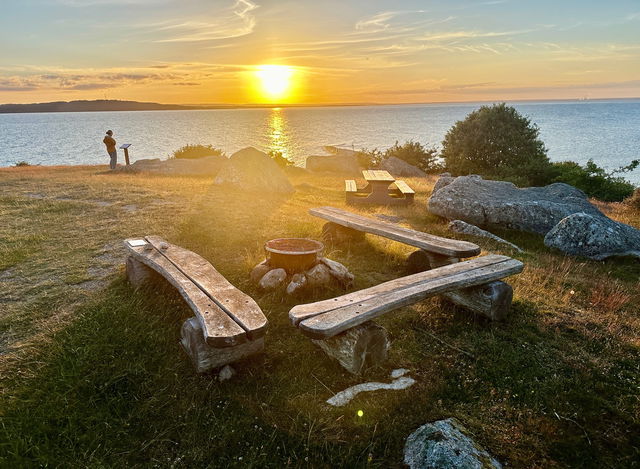 Bänkbord ovanför Bönsäcken, Hanö