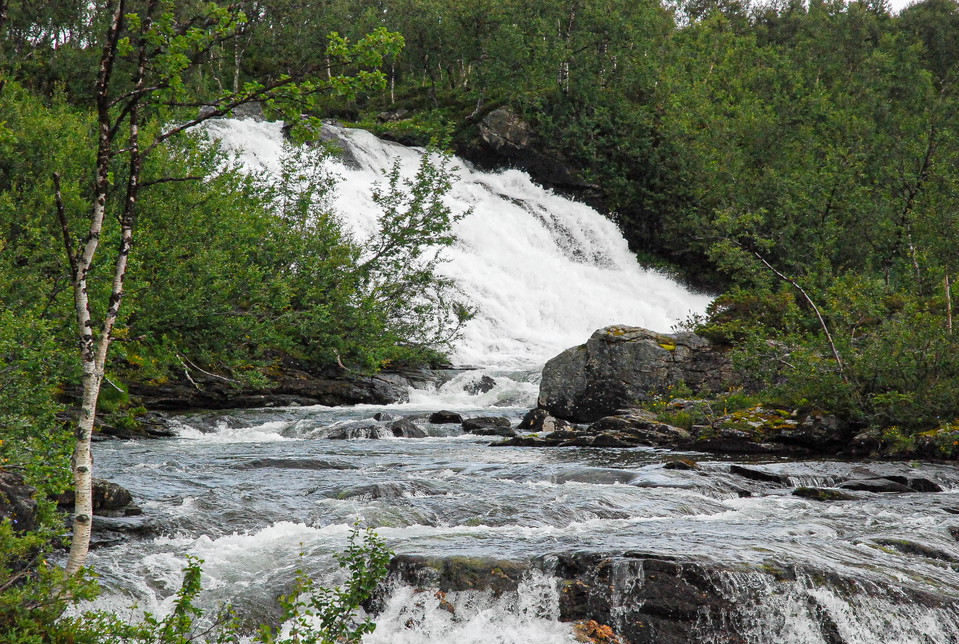 Silverfallet nedströms Öjön.