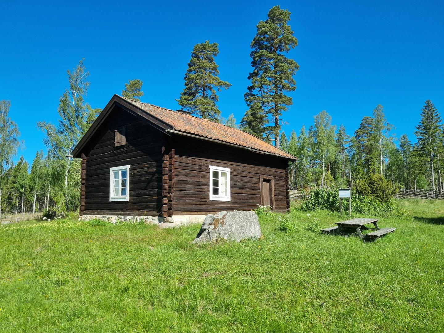 Fin miljö för en paus vid Skogstorp.