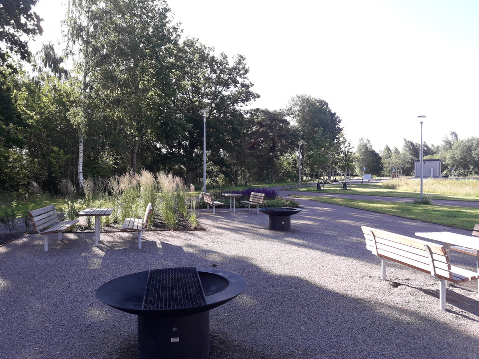 Paus vid grillplatsen