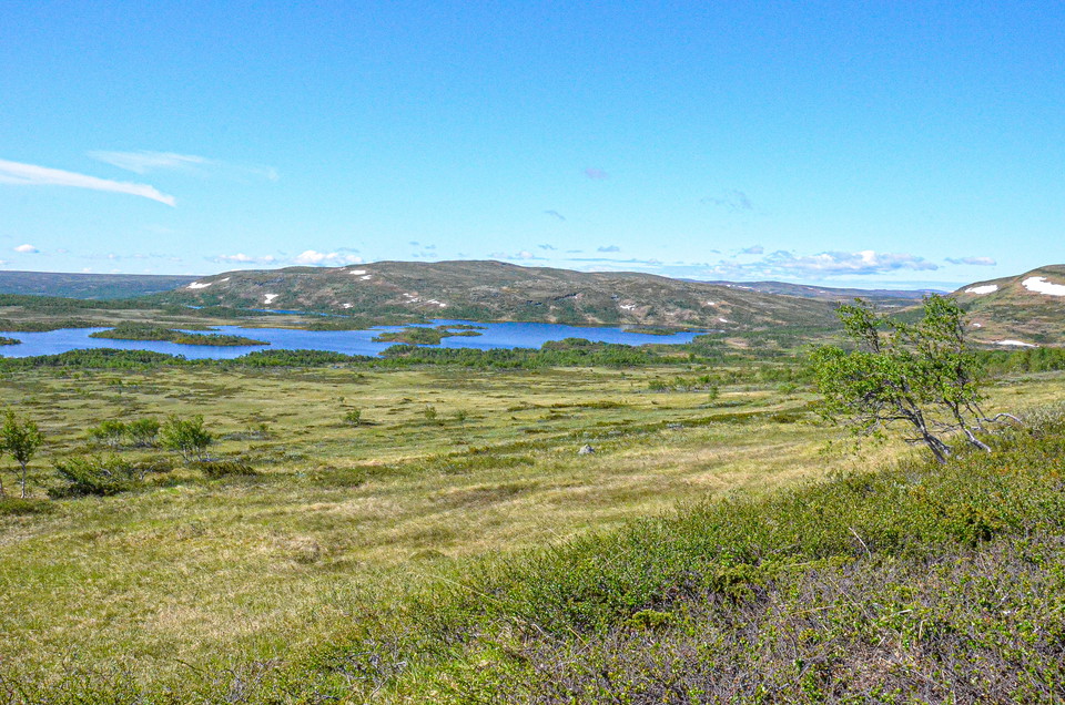 Öjön med Grönfjället i söder.