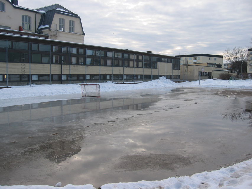 Isplan vid Hellbergsskolan