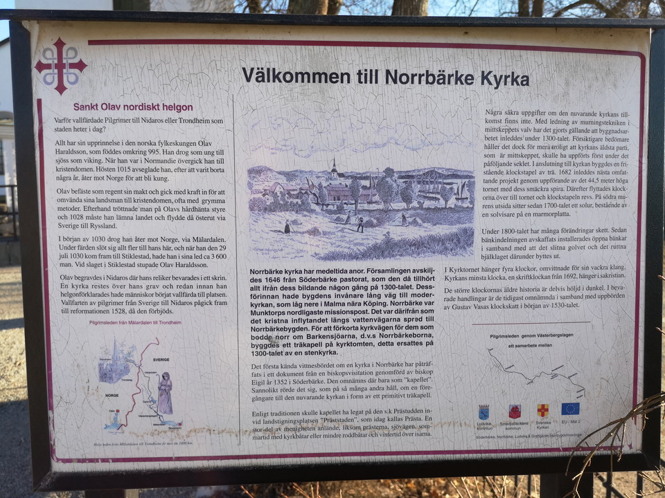 Informationstavla Pilgrimsleden