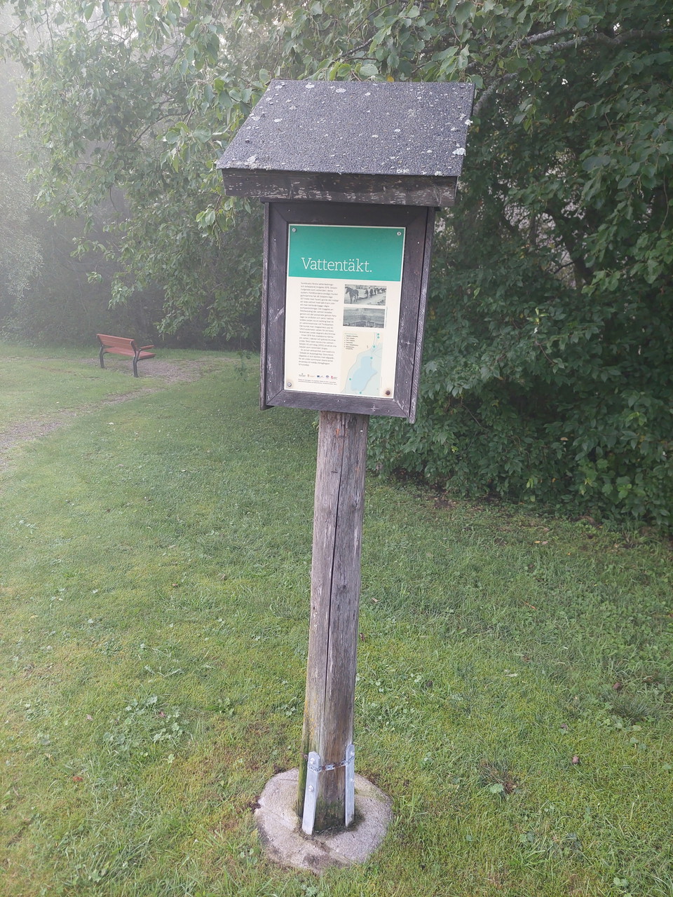 Informationstavla Fagerdalsparken vattentäkt