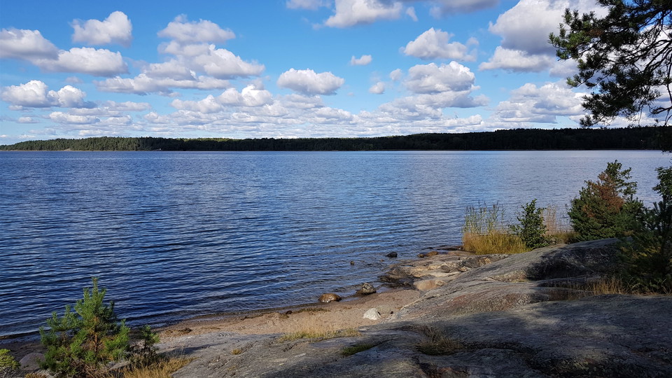 Strand på norra Bosön. Foto Lidingö stad