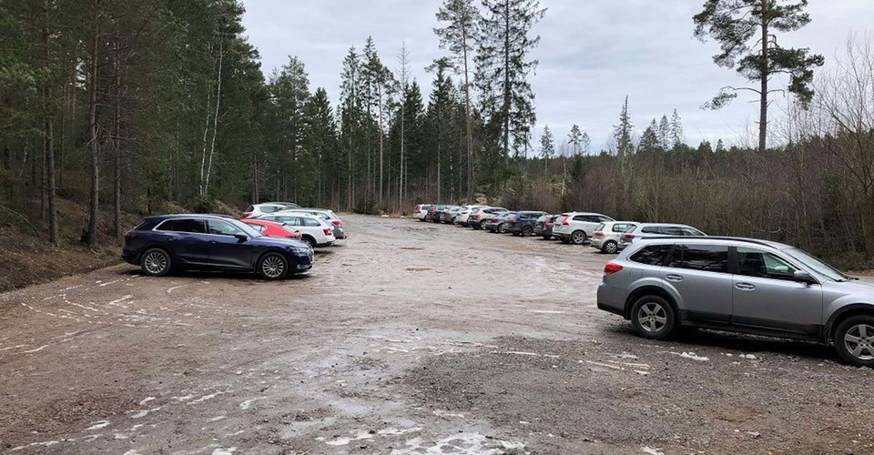 Parkering vid Lilla Älgsjöns badplats
Etapp: Mela-Halsbråten
Norrköping