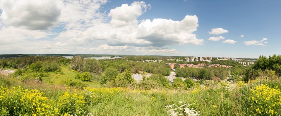 Utsikt från Vårbergstoppen.