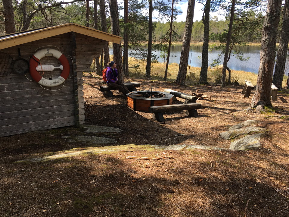 Rast vid Ramsmossjön.