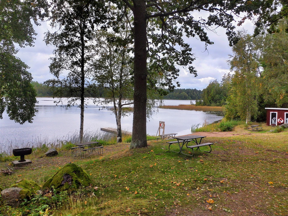 Badplats vid Lille Hindsjön