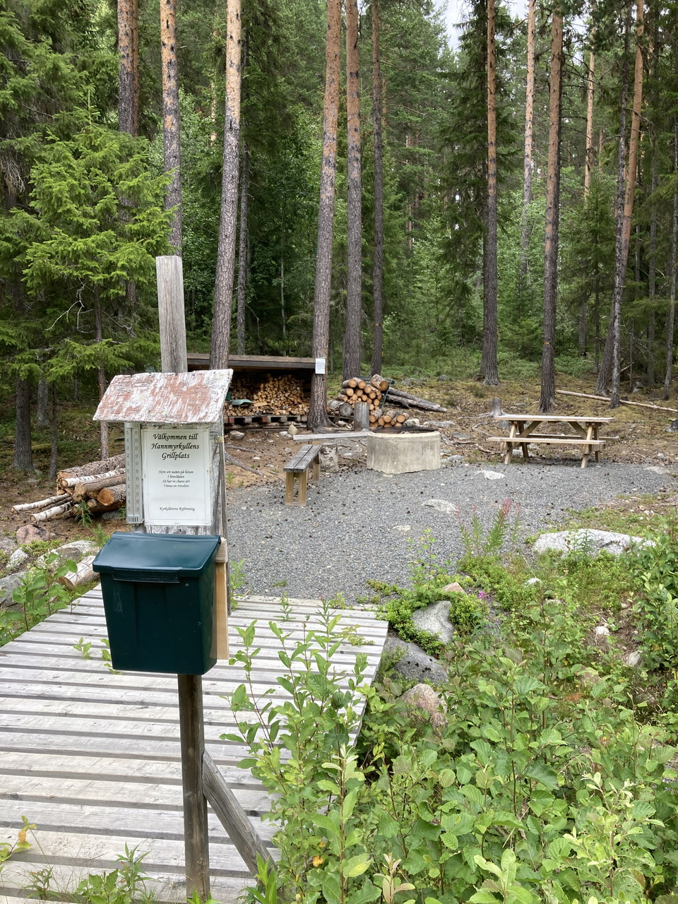 Rastplats vid Hannmyrkullen