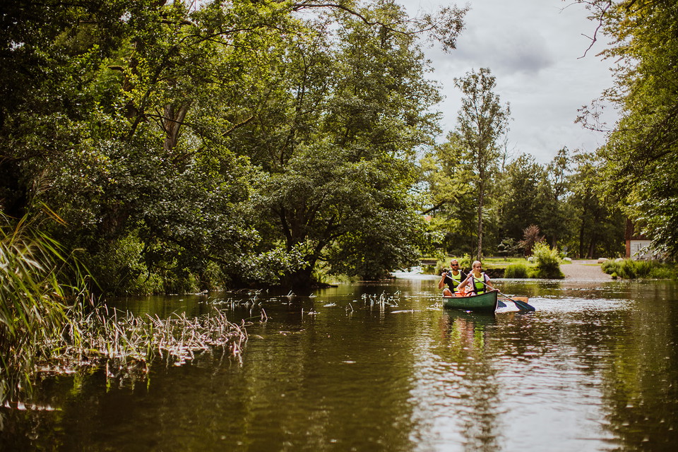 Paddla kanot på Rönne å i Klippans kommun
