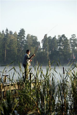 Fiske i Hornbetasjön 