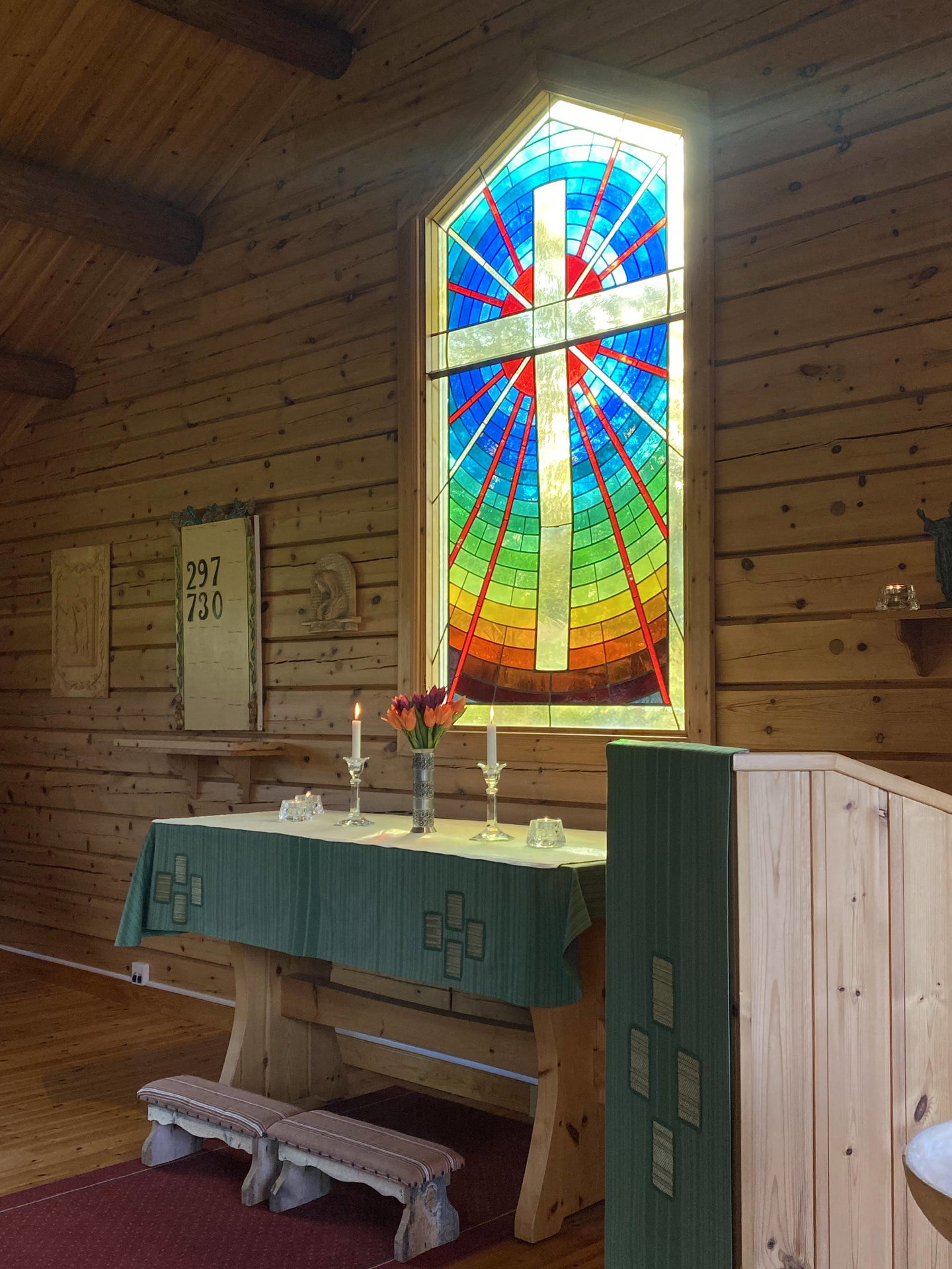 Interiör Bruksvallarnas kapell