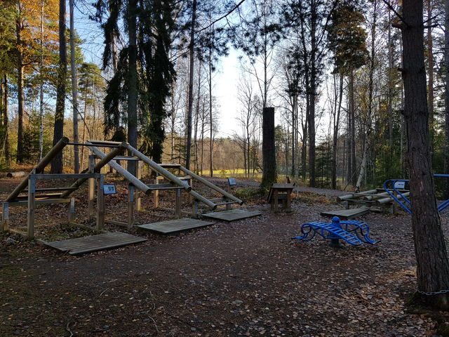 Kallhällsspåret, utegym