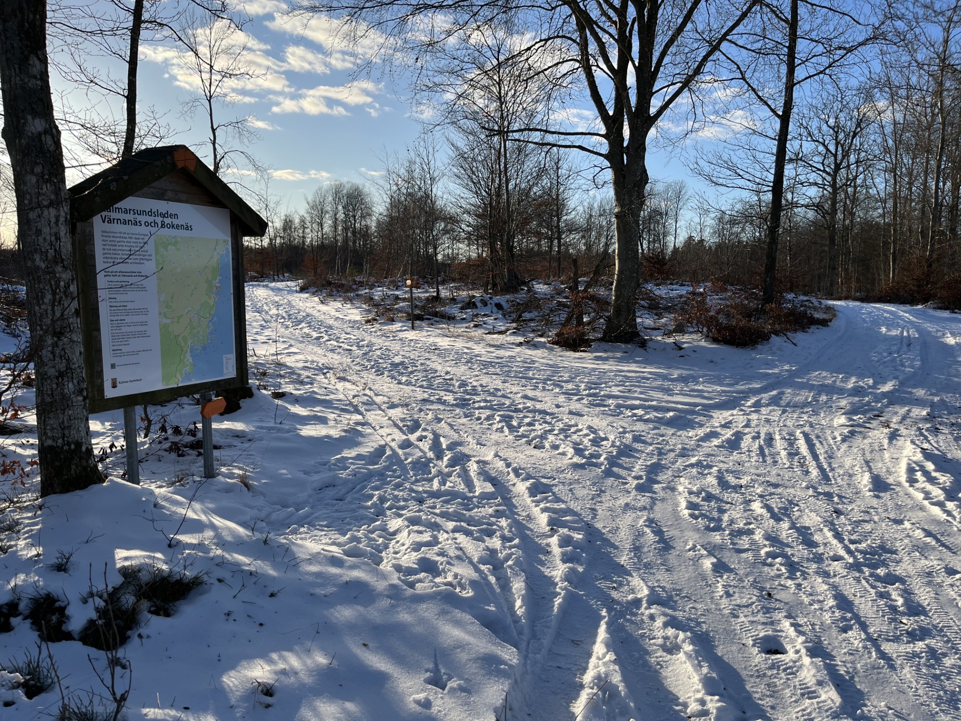 Orienteringstavla Kalmarsundsleden - Värnanäs och Ekenäs