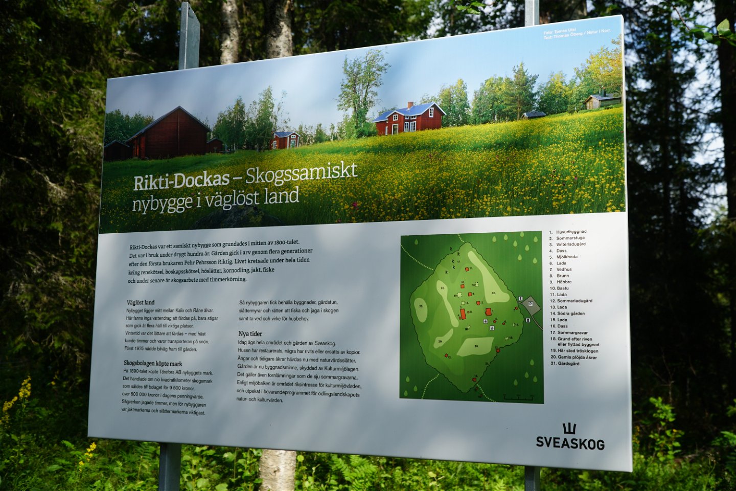 Svea skog har upprättat fina informativa skyltar