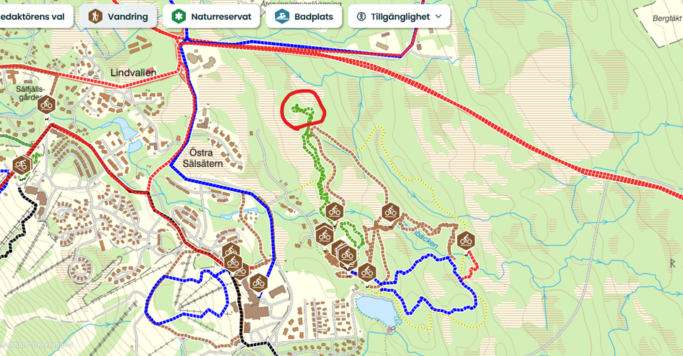 OBS! Viss omdragning av leden sker 2025 - följ skyltning!