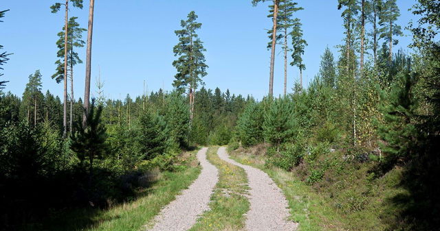 Verbindungen Gislavedsleden - Hallandsleden (Kinnared)