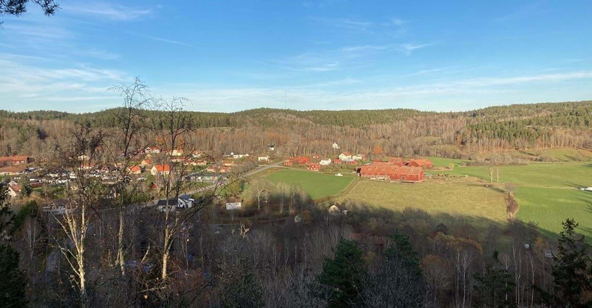 Utsikt över Falerum från Dacke skans