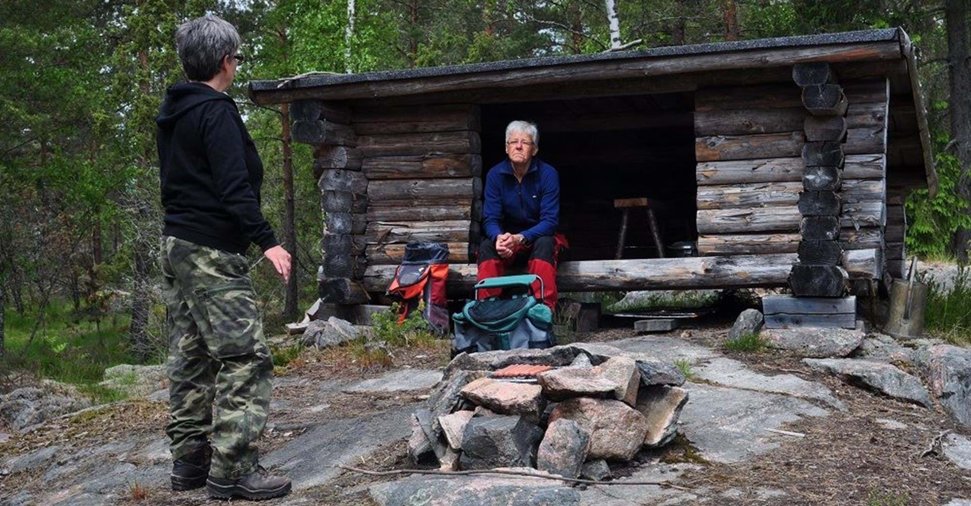 Vindskydd vid Skirgöl
Etapp Valdemarsvik Sydväst
