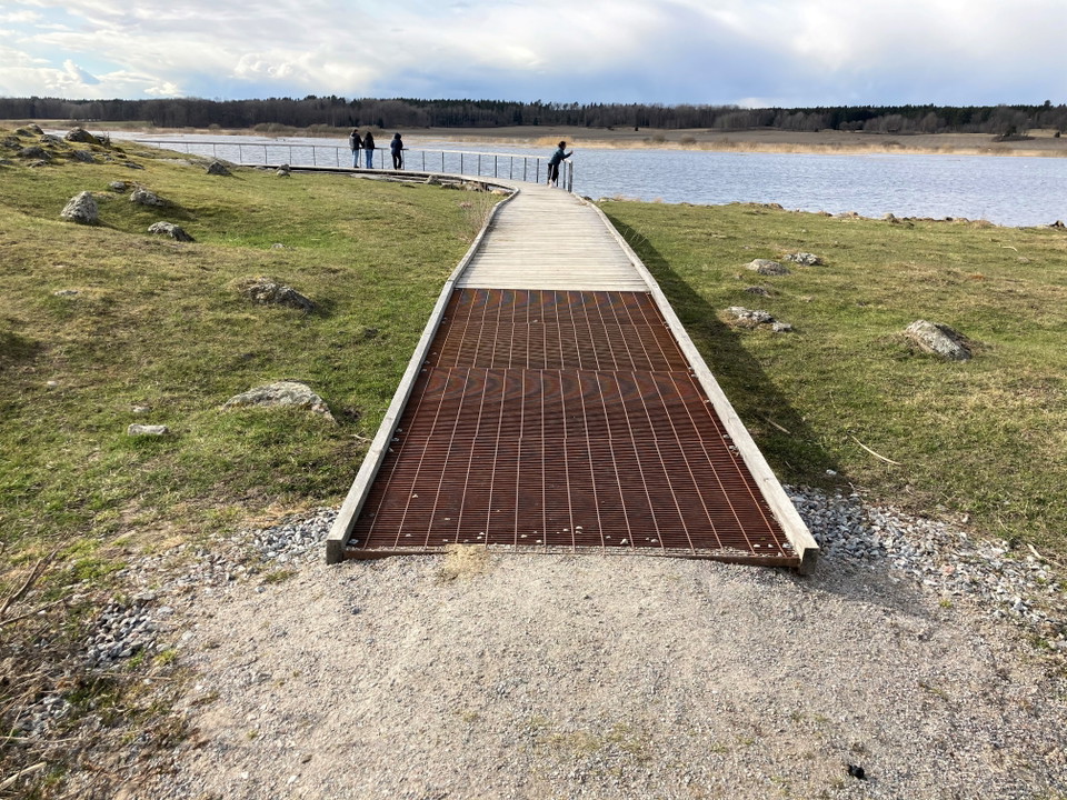 Anslutning från leden till utsiktsrampen vid Byksberget. Foto: Åsa Lagerlöf