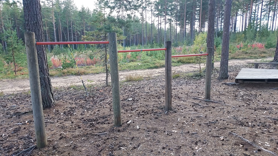 Utegym Färila vid elljusspåret