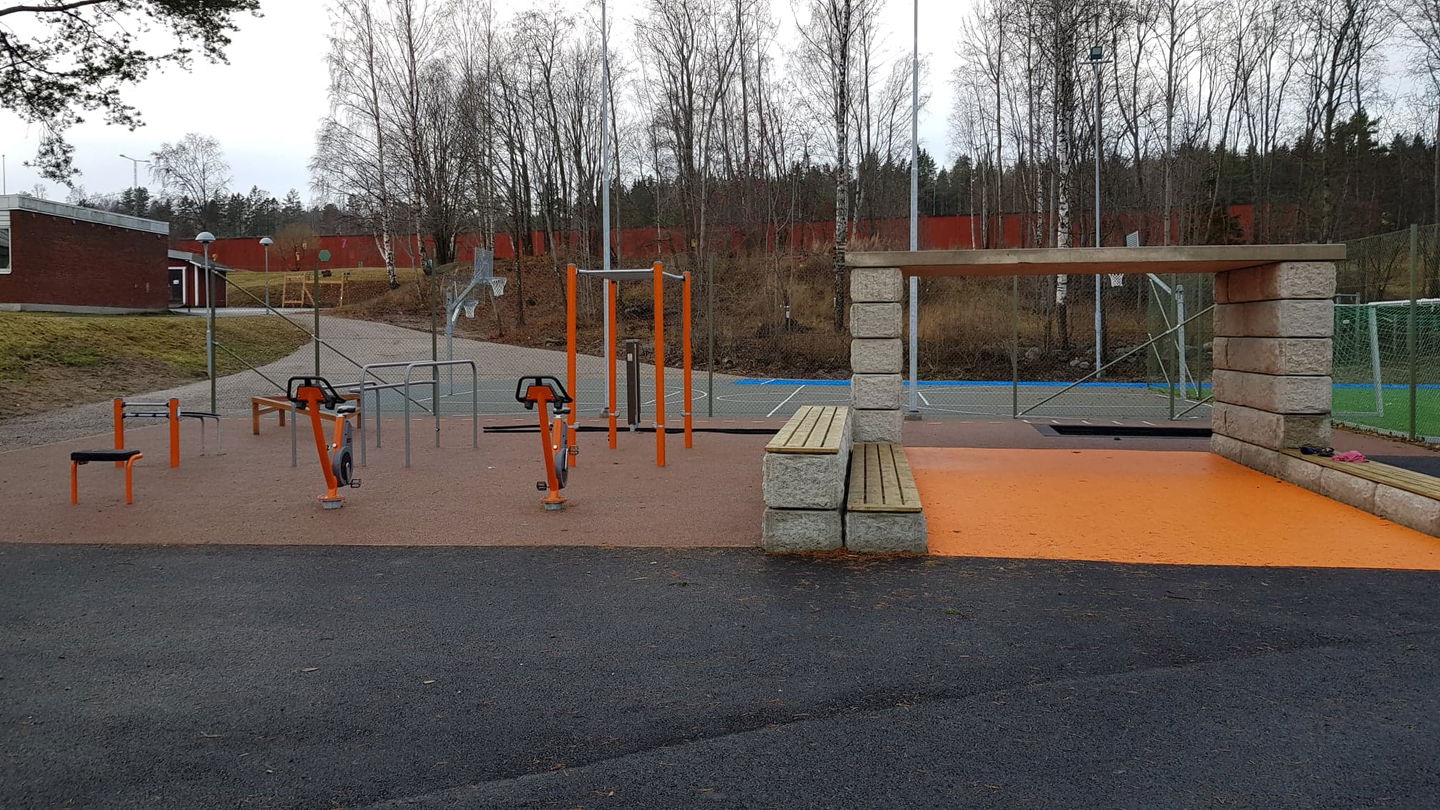 Utegym vid Bredsands skola