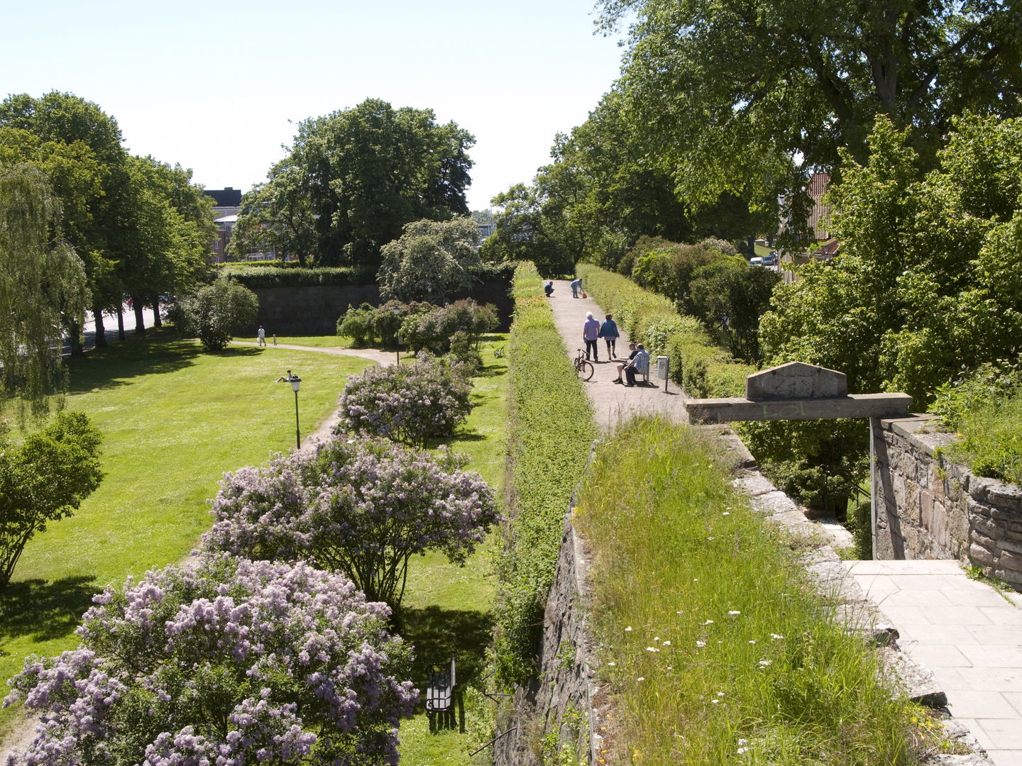 Stadsmuren vid Kavaljersparken