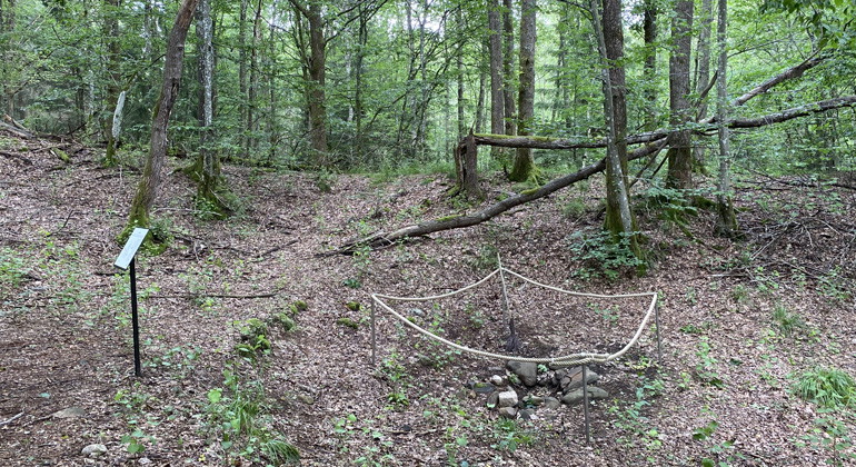 Rester av en blästerugn.