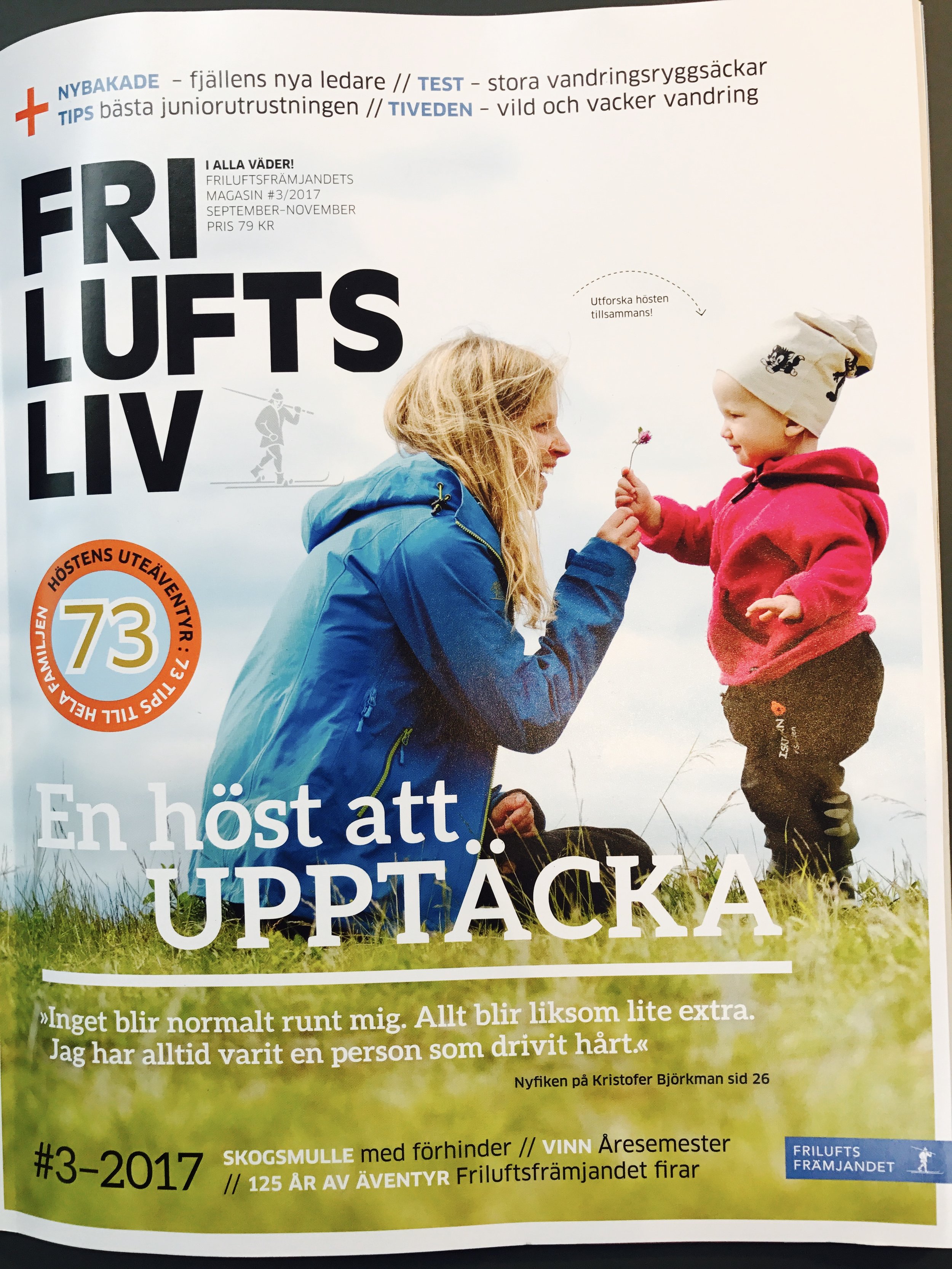 "Full fart framåt" för Naturkartan i tidningen Friluftsliv