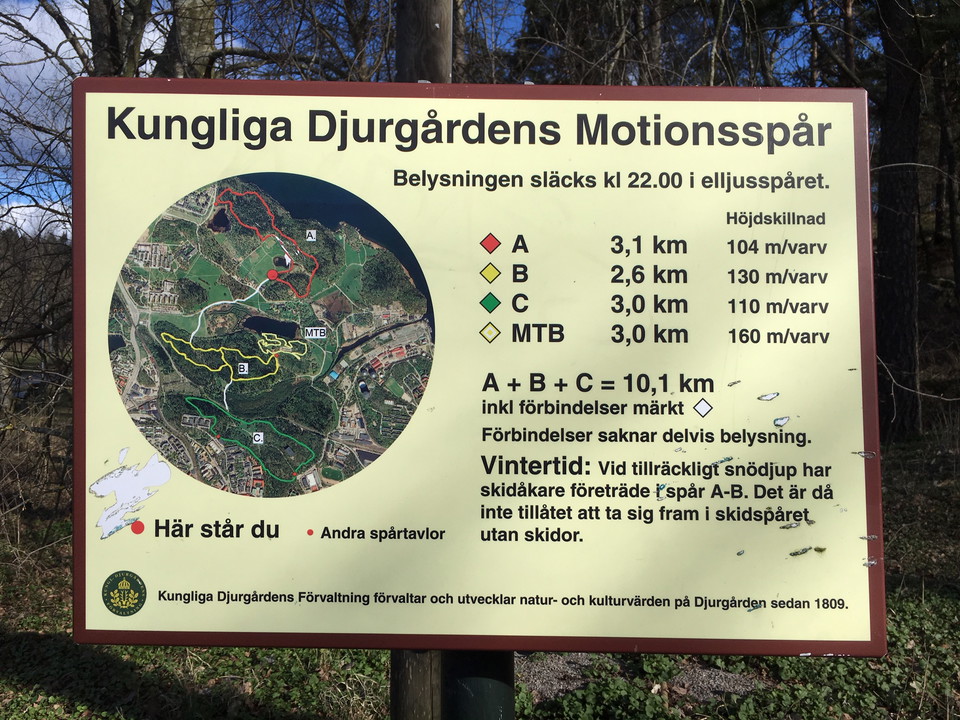 Stora skuggan motionsspår.