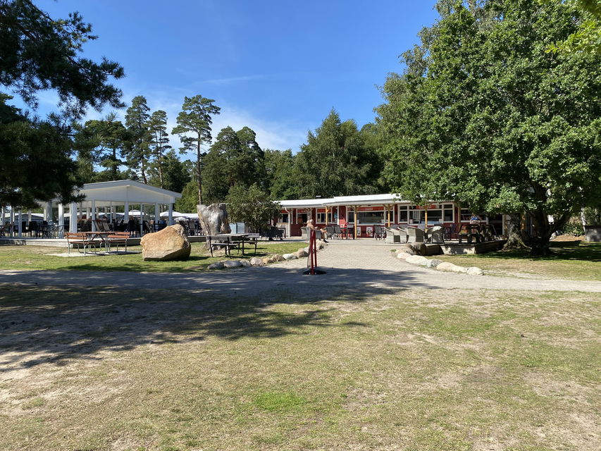 Kiosk, glassbar, gatukök med sittplatser