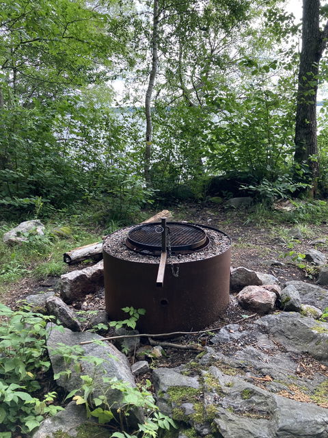 Eldstad vid rastplats Hasselhorn.