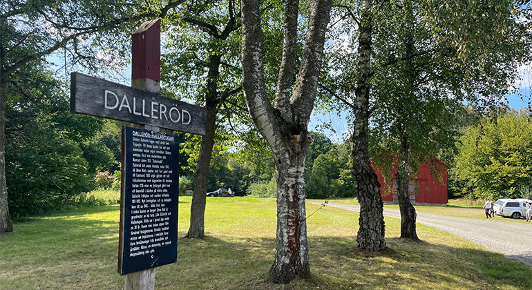Parkering och rastplats vid Dalleröd.